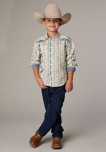 Load image into Gallery viewer, Boy&#39;s Vertical Aztec Print by Roper - Henderson&#39;s Western Store