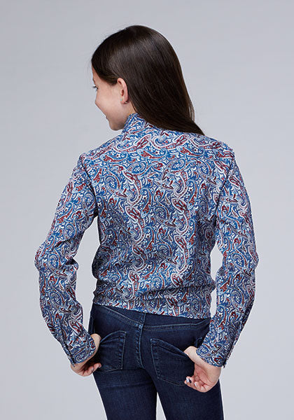 Girl's Blue River Paisley by Roper - Henderson's Western Store