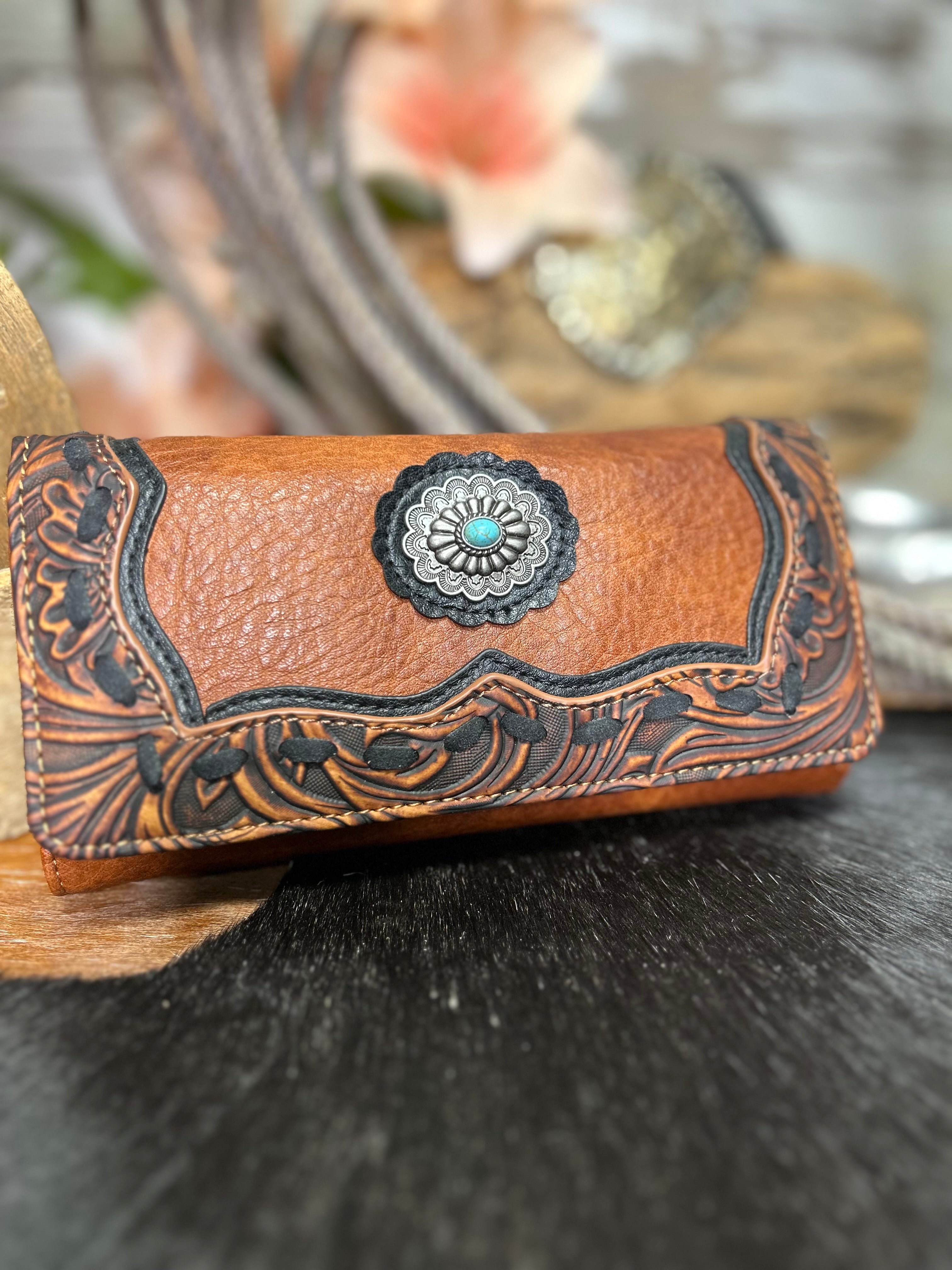 Trinity Ranch Wallet ~ Brown - Henderson's Western Store