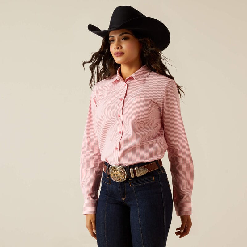 Kirby Stretch Shirt by Ariat ~ Rose - Henderson's Western Store