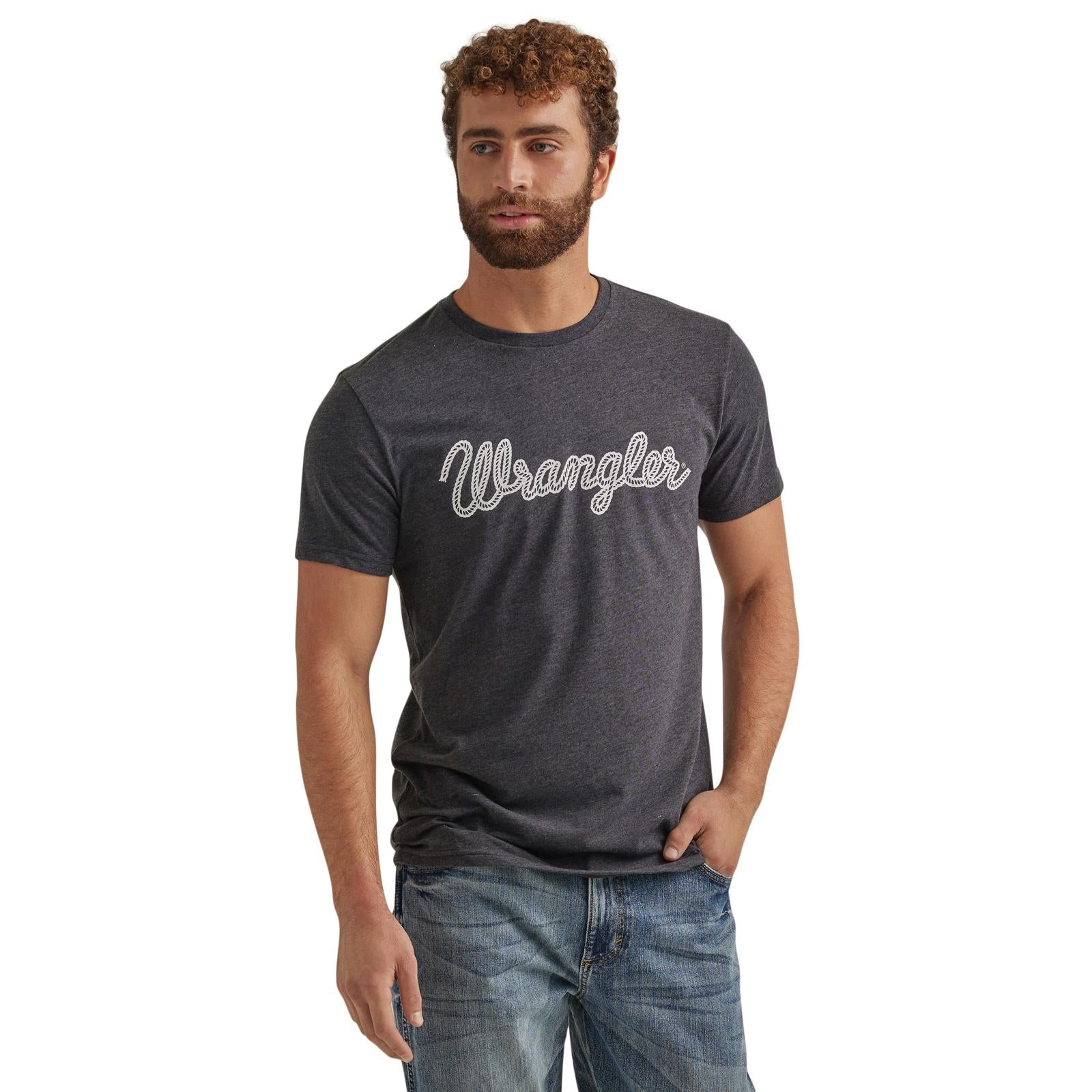 Men's Wrangler Year-Round Tee ~ Caviar - Henderson's Western Store