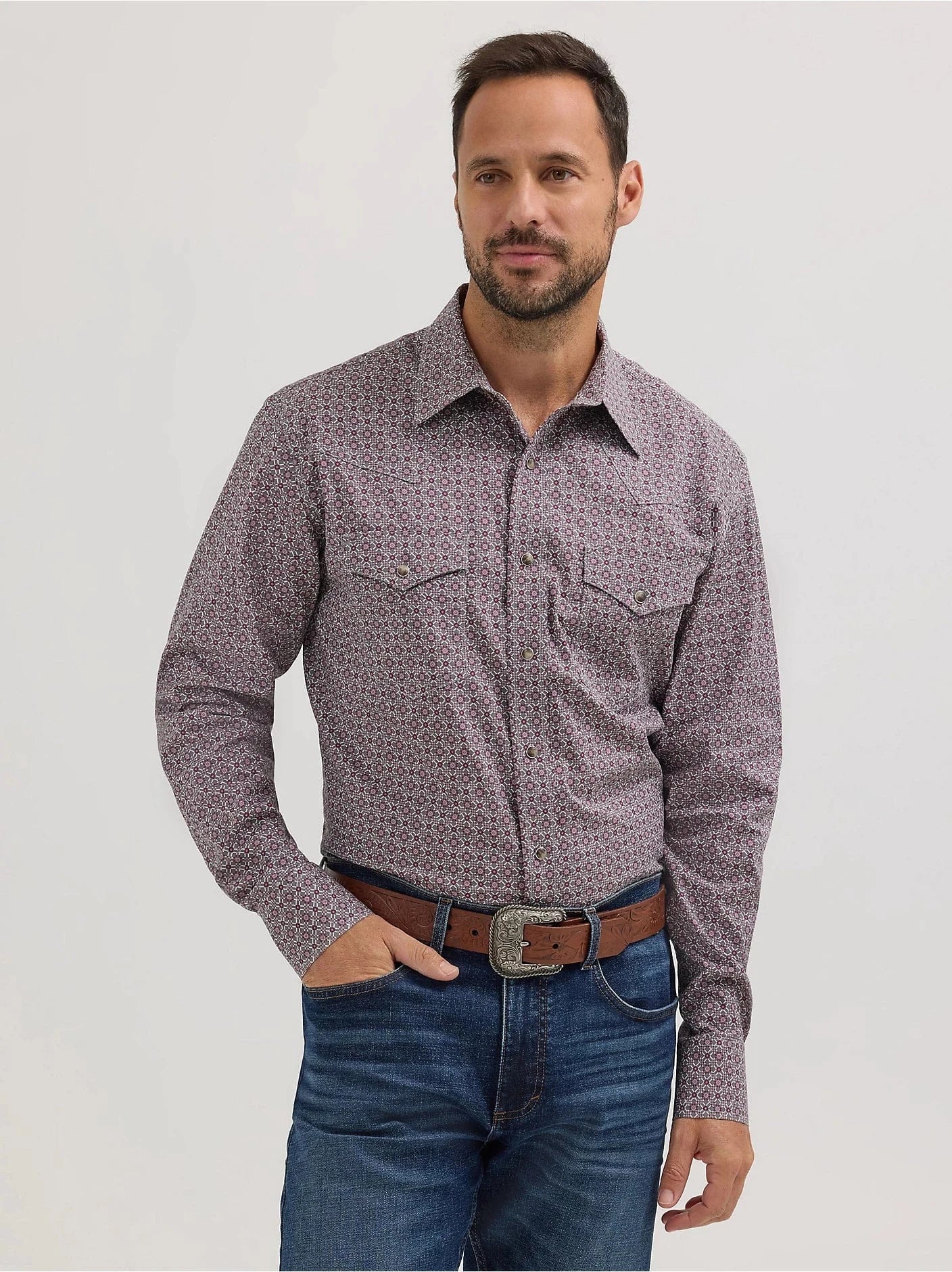 Men's Wrangler 20X Print ~ Smokey Geo - Henderson's Western Store