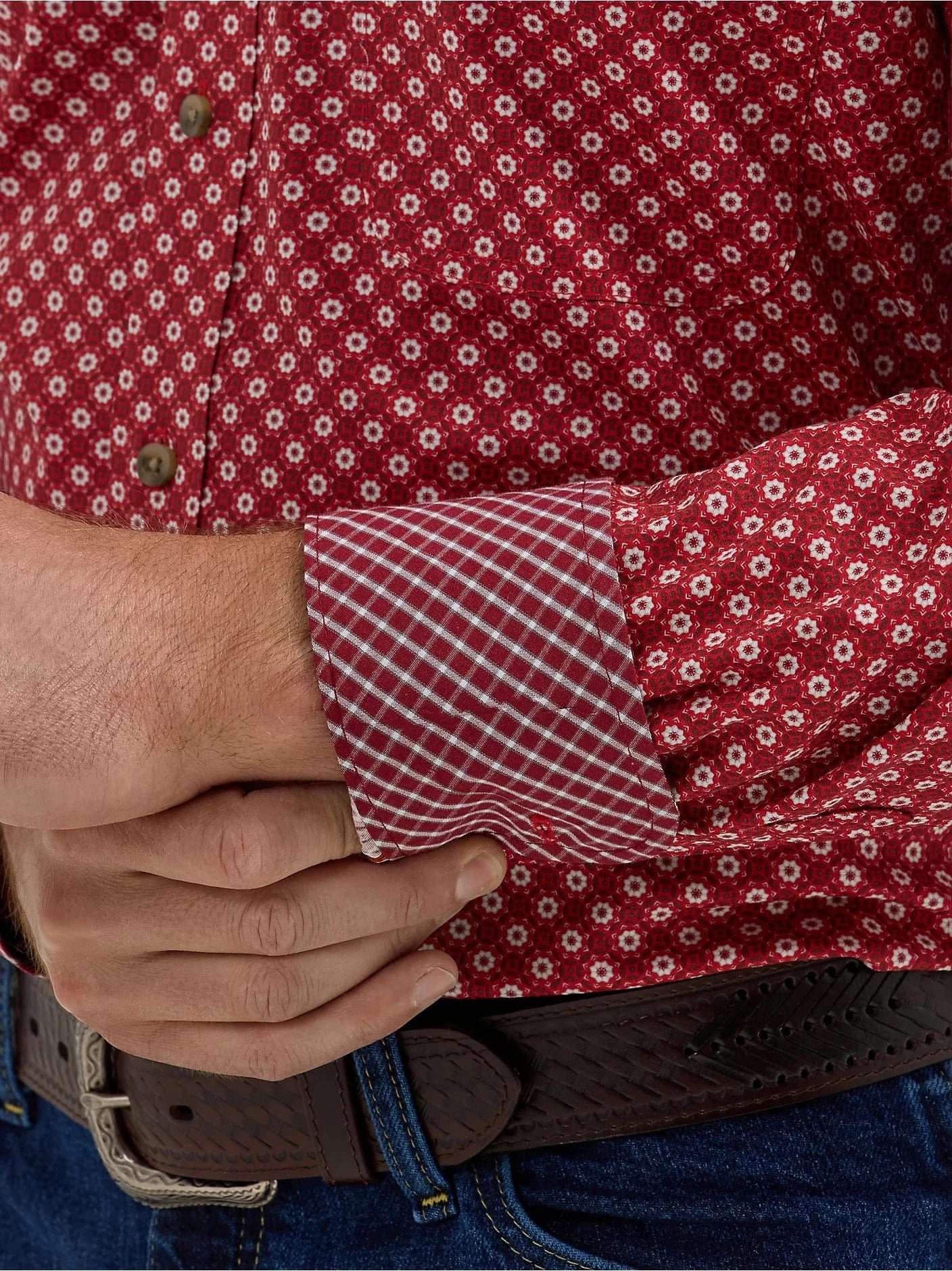 George Strait Shirt by Wrangler ~ Red - Henderson's Western Store