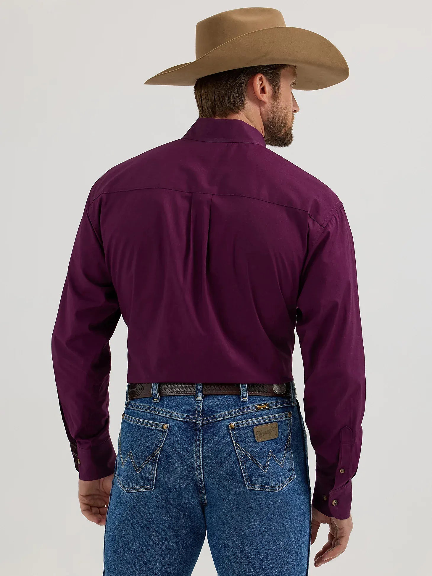 George Strait Shirt by Wrangler ~ Plum - Henderson's Western Store