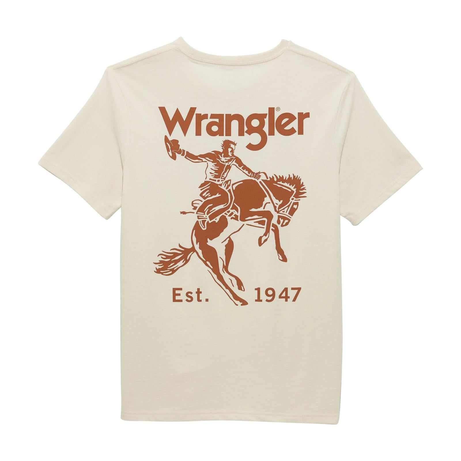 Men's Wrangler Tee ~ Vaporous Gray - Henderson's Western Store