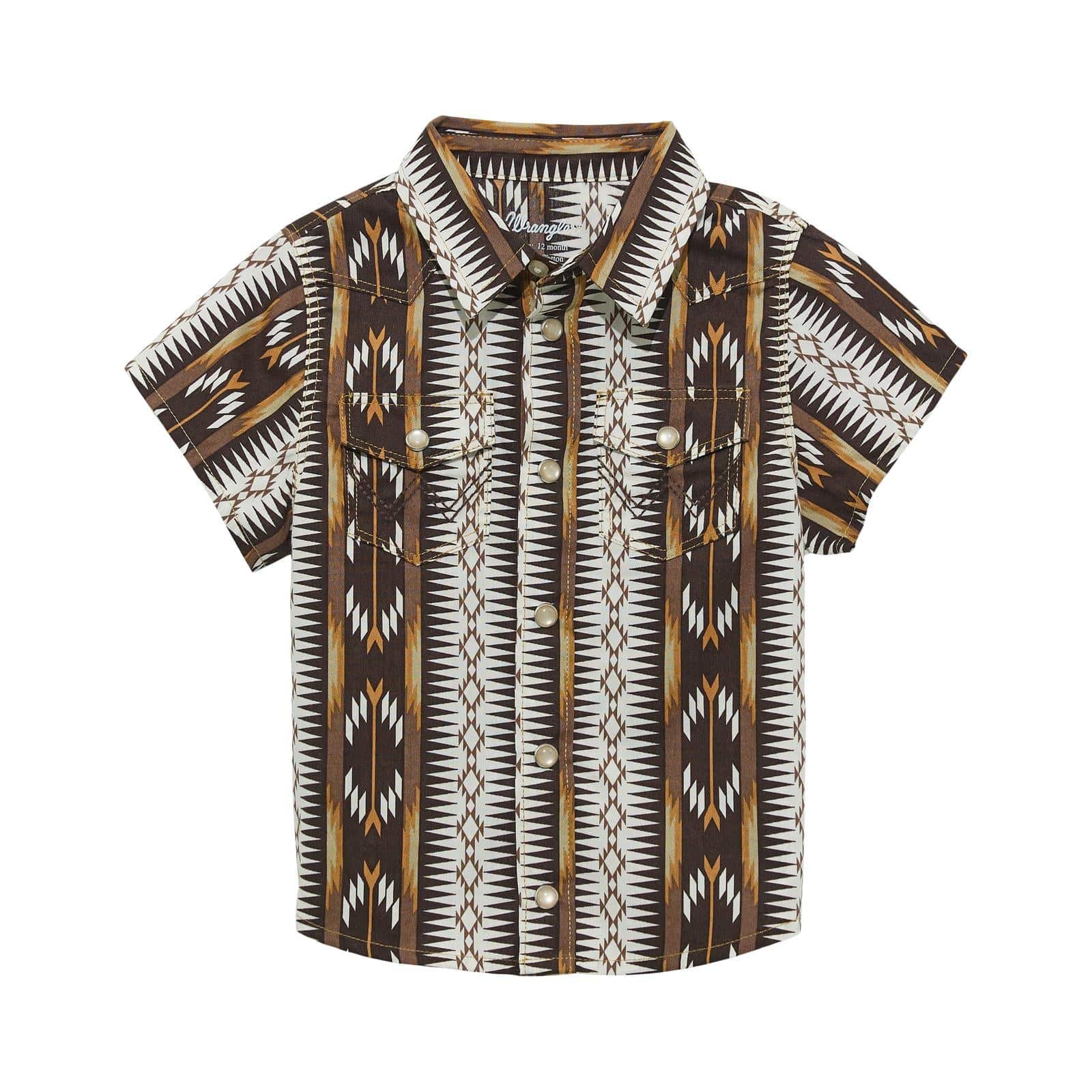 Wrangler Baby Boy Shirt ~ Brown - Henderson's Western Store