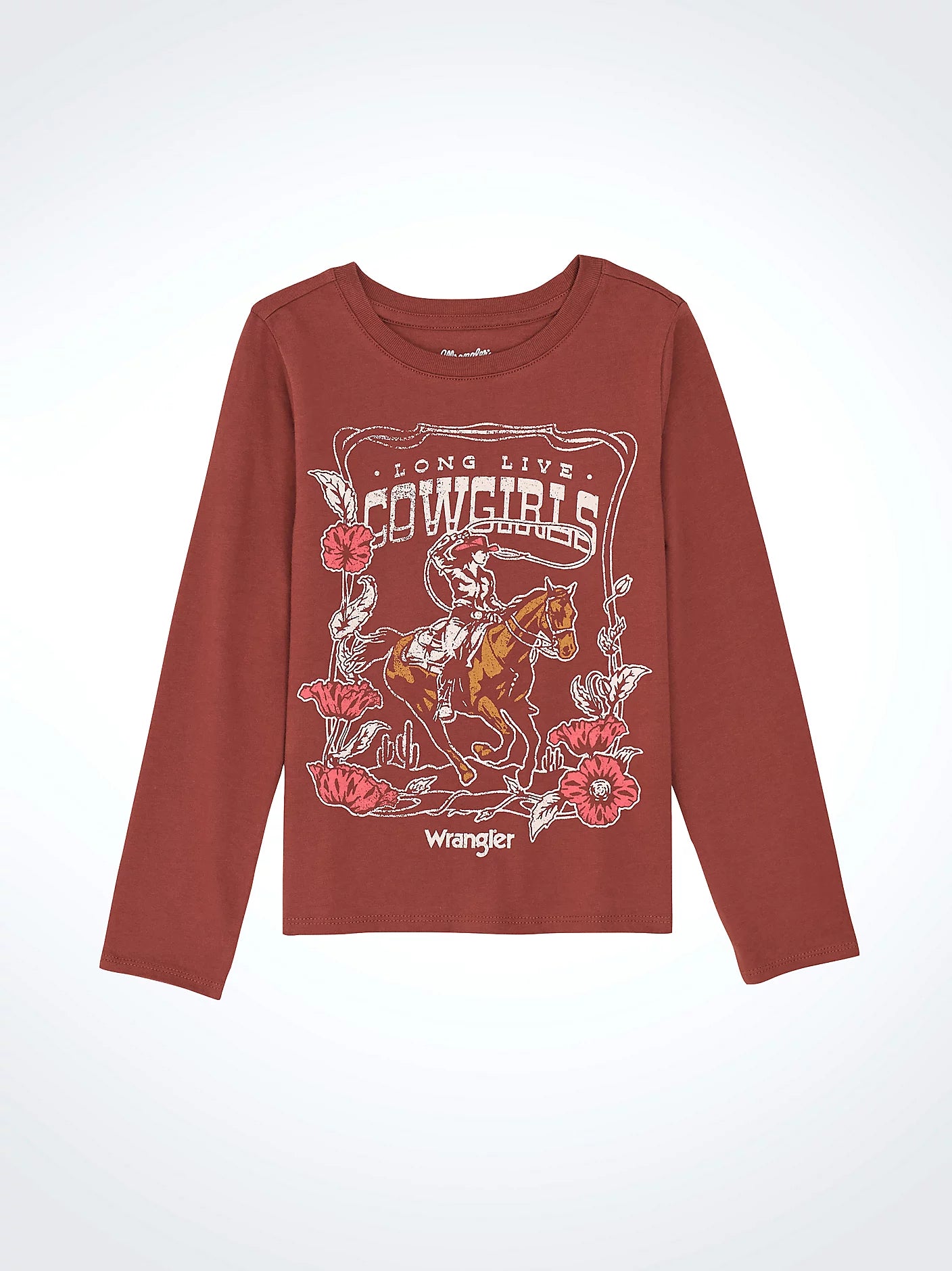 Girl's Wrangler Long Live Cowgirls Tee - Henderson's Western Store