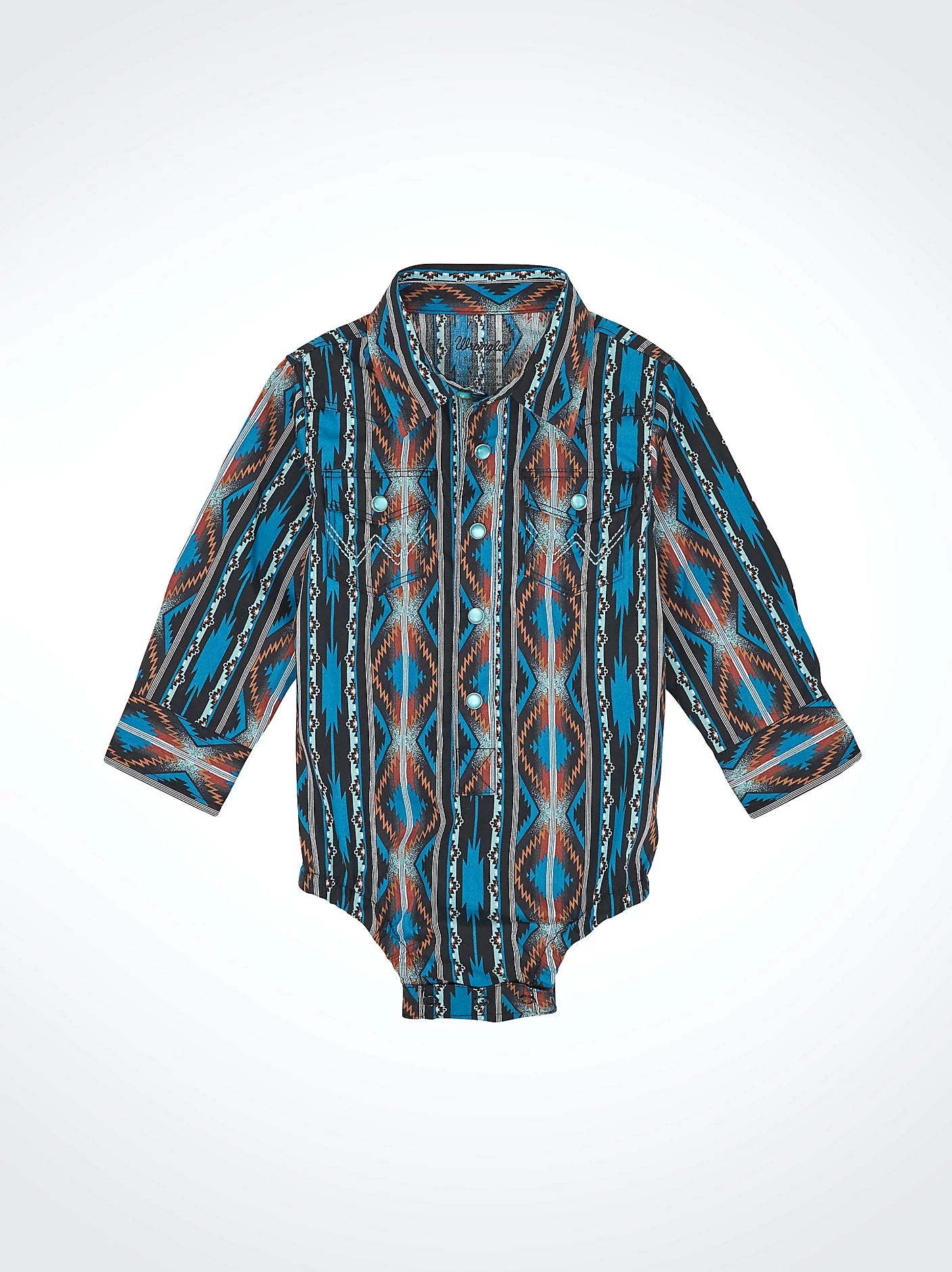 Wrangler Baby Boy Onesie ~ Turquoise - Henderson's Western Store