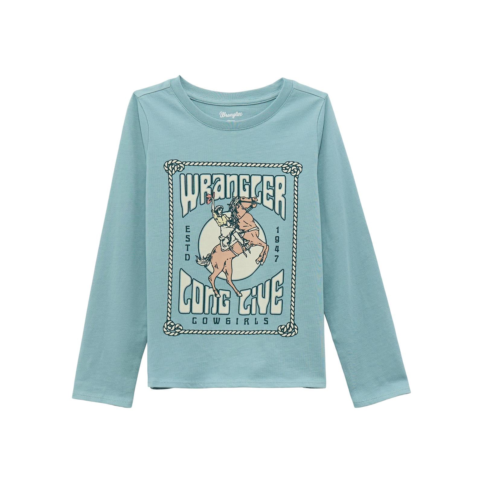 Girl's Wrangler Long Live Cowgirls Tee - Henderson's Western Store