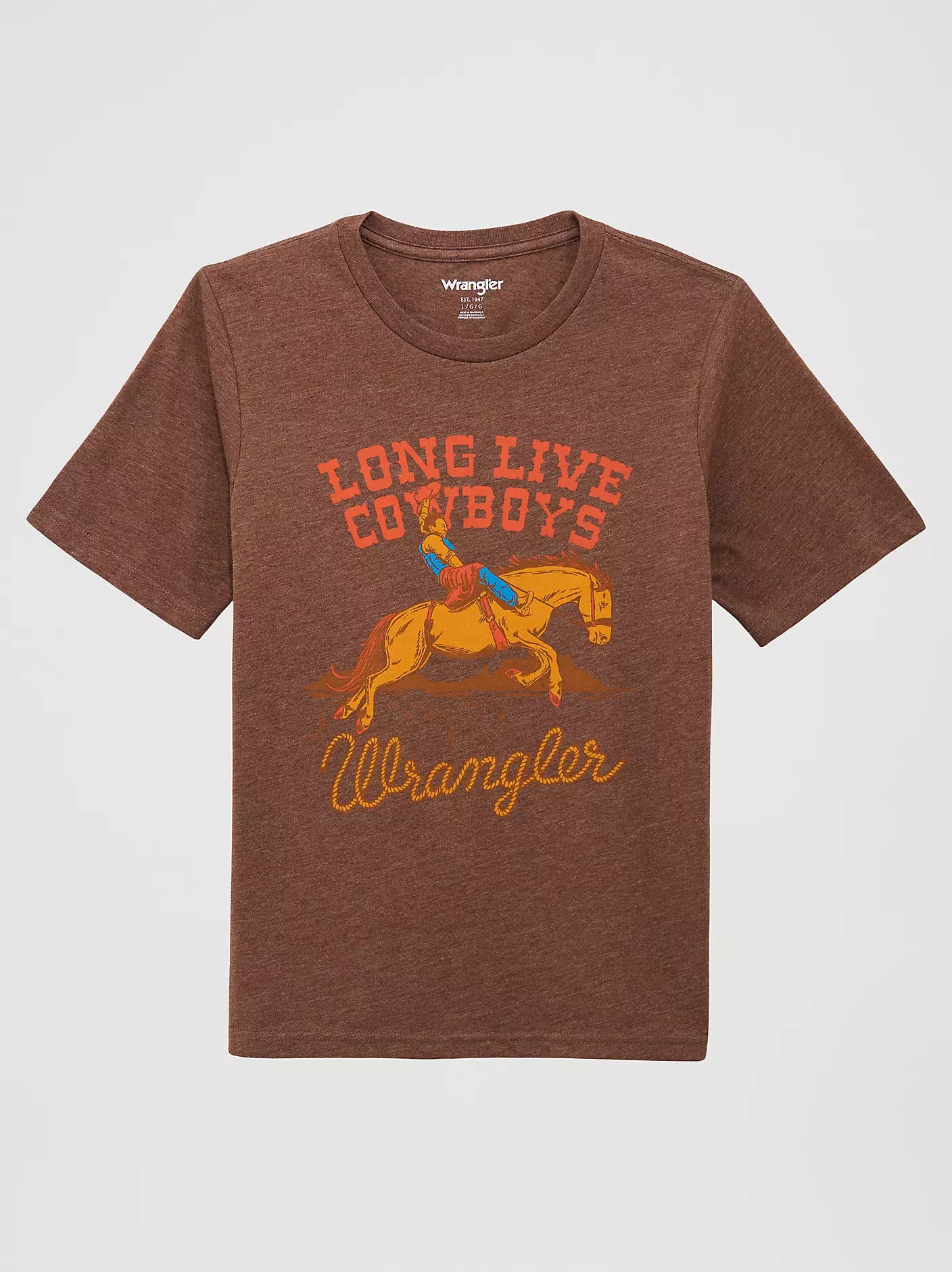Boy's Riding Cowboy Tee by Wrangler - Henderson's Western Store