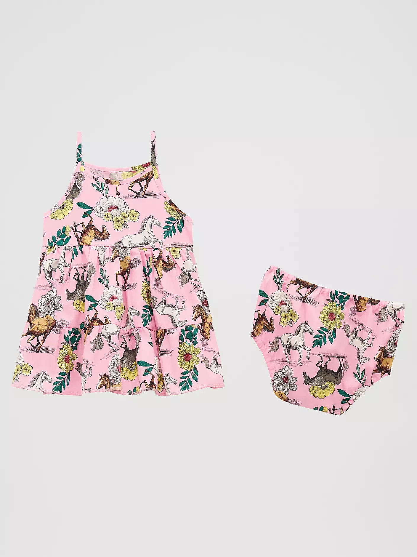 Girl's Wrangler Printed Tiered Dress - Henderson's Western Store
