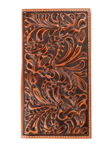 Floral Leather Wallet ~ Checkbook - Henderson's Western Store