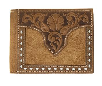 Leather Buck Laced Wallet ~ Bi-Fold - Henderson's Western Store