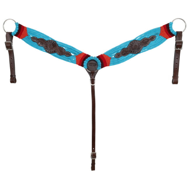 Mohair Breastcollar ~ Blooming Blue - Henderson's Western Store