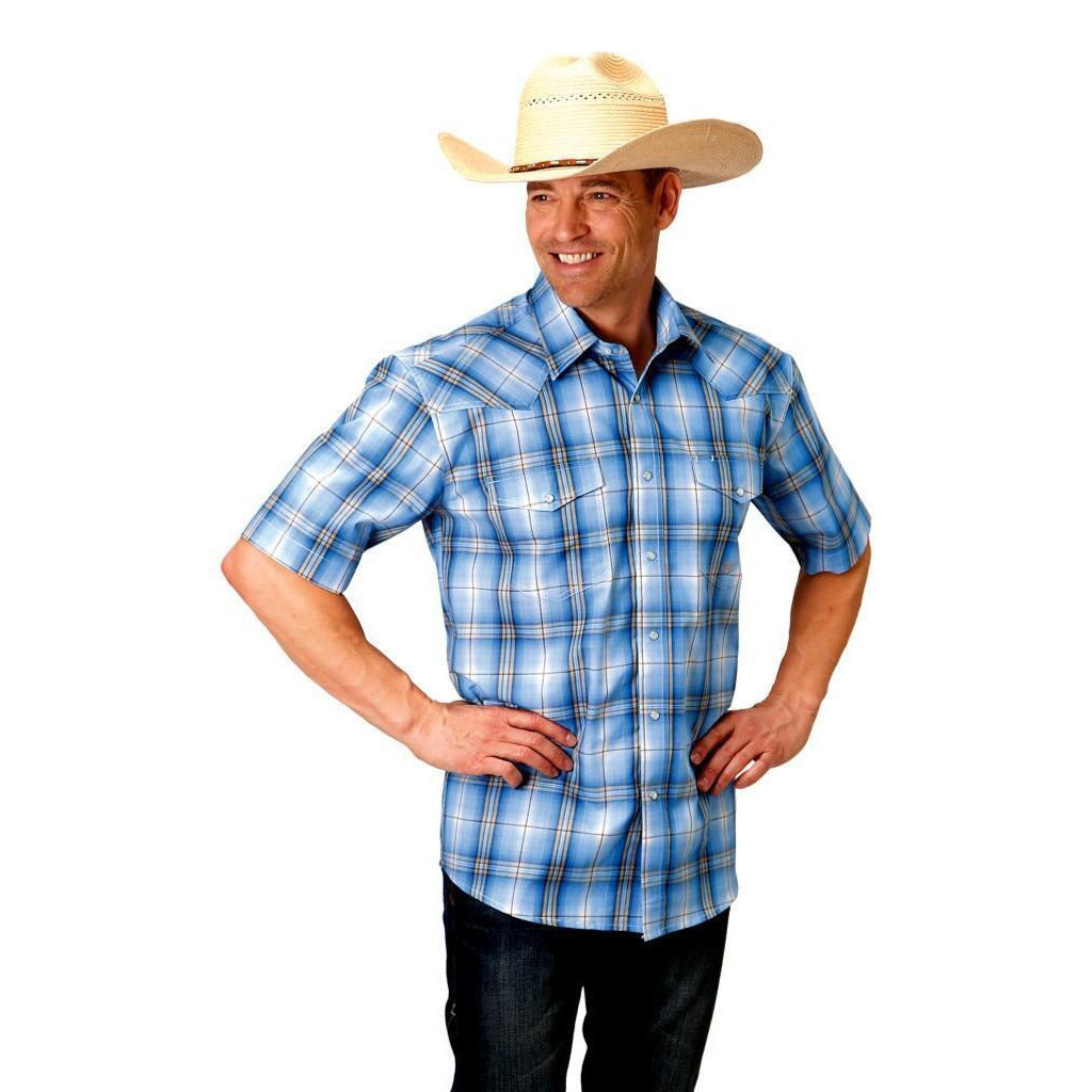 Men's Cornfield Plaid by Roper - Henderson's Western Store