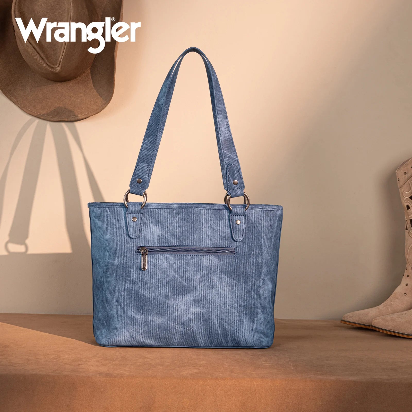 Wrangler "W" Stitch Tote ~ Jean - Henderson's Western Store