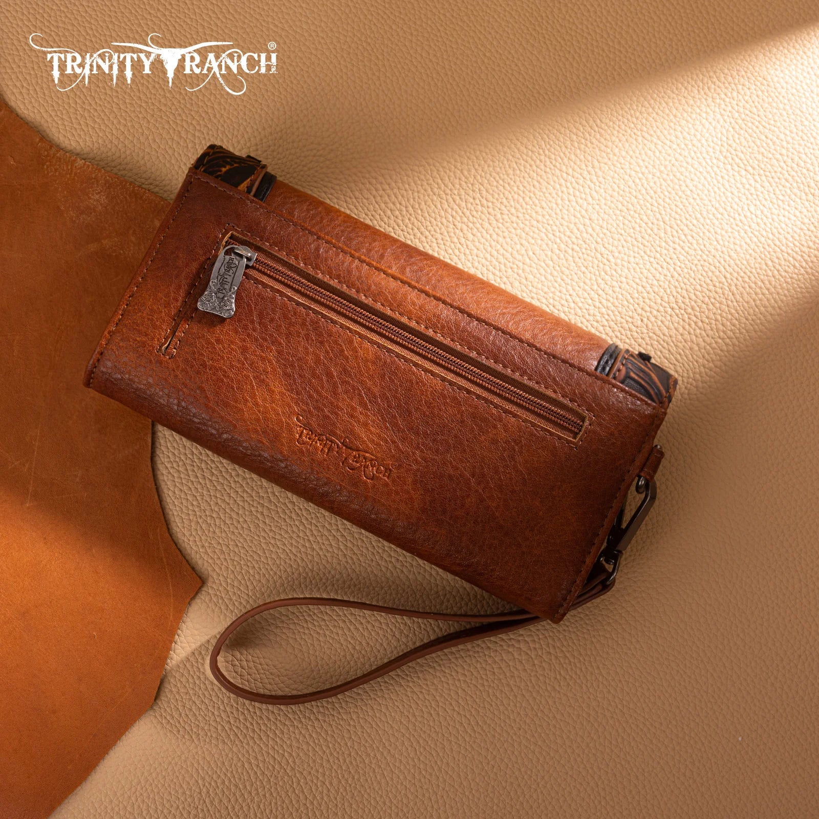 Trinity Ranch Wallet ~ Brown - Henderson's Western Store
