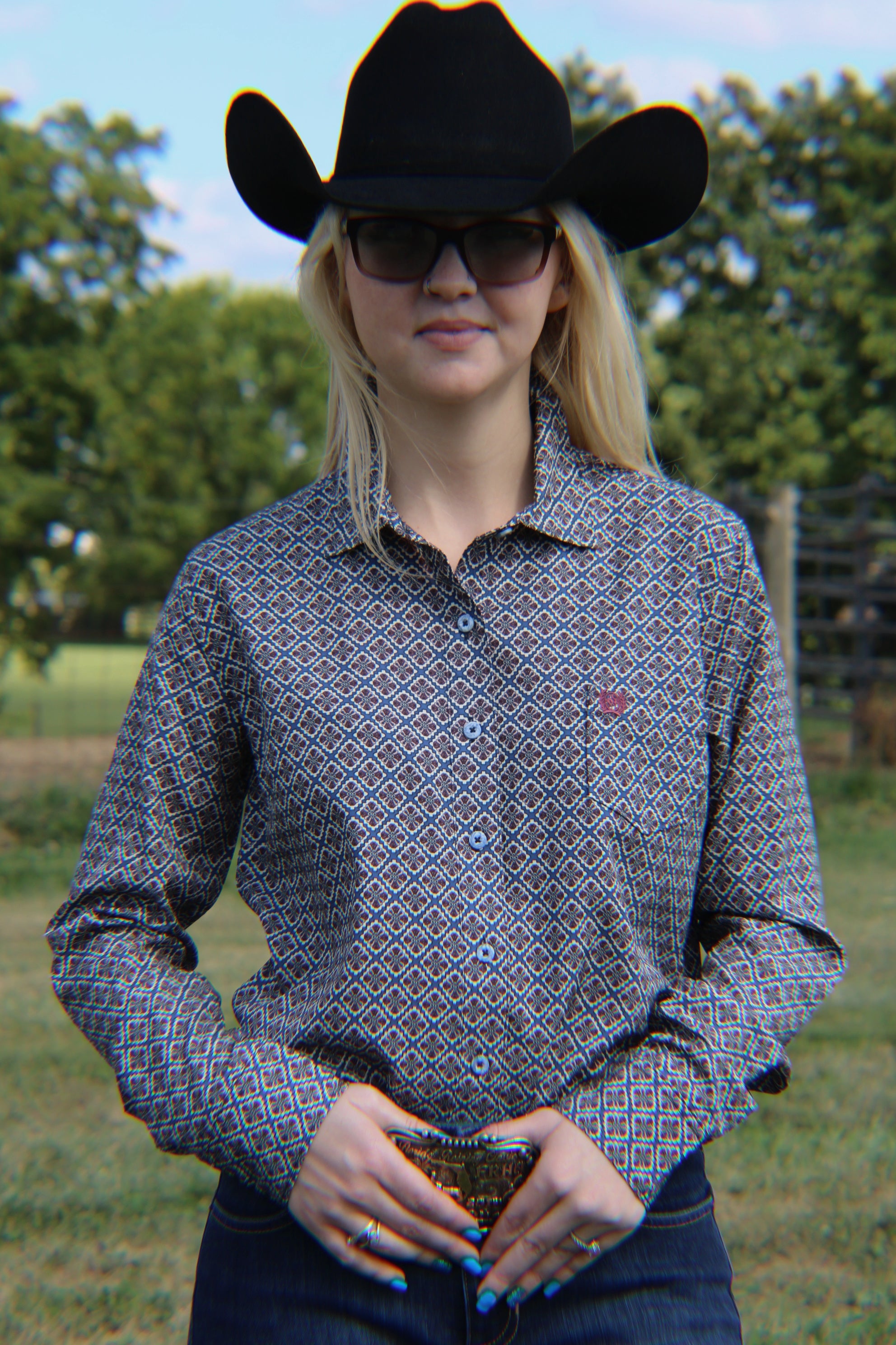 Ladies Cinch Arenaflex ~ Blue - Henderson's Western Store