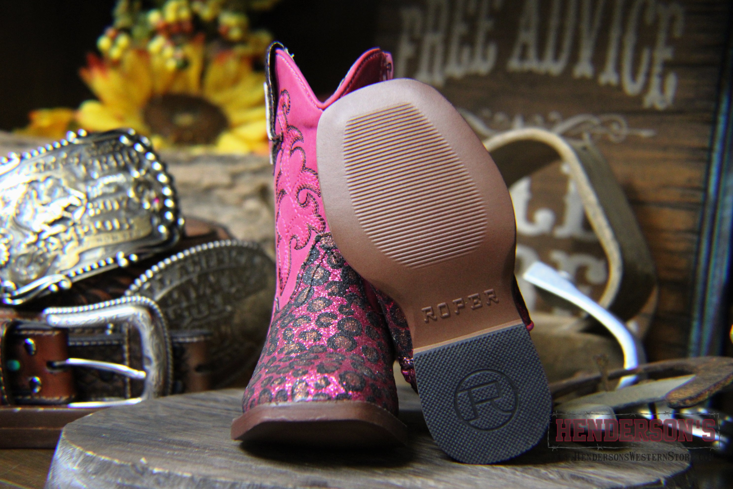 Girl's Glitter Wild Cat Boots by Roper - Henderson's Western Store