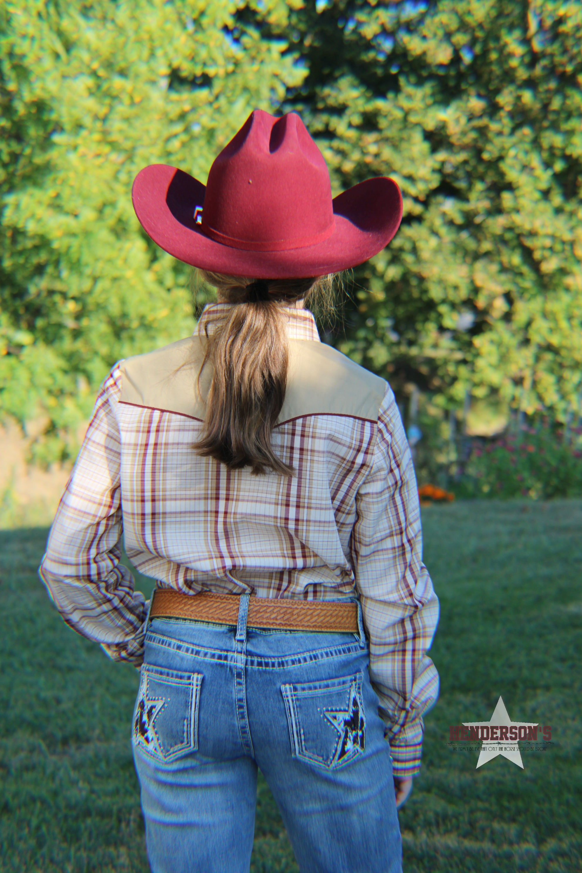 Girl's Retro Western Plaid by Roper - Henderson's Western Store