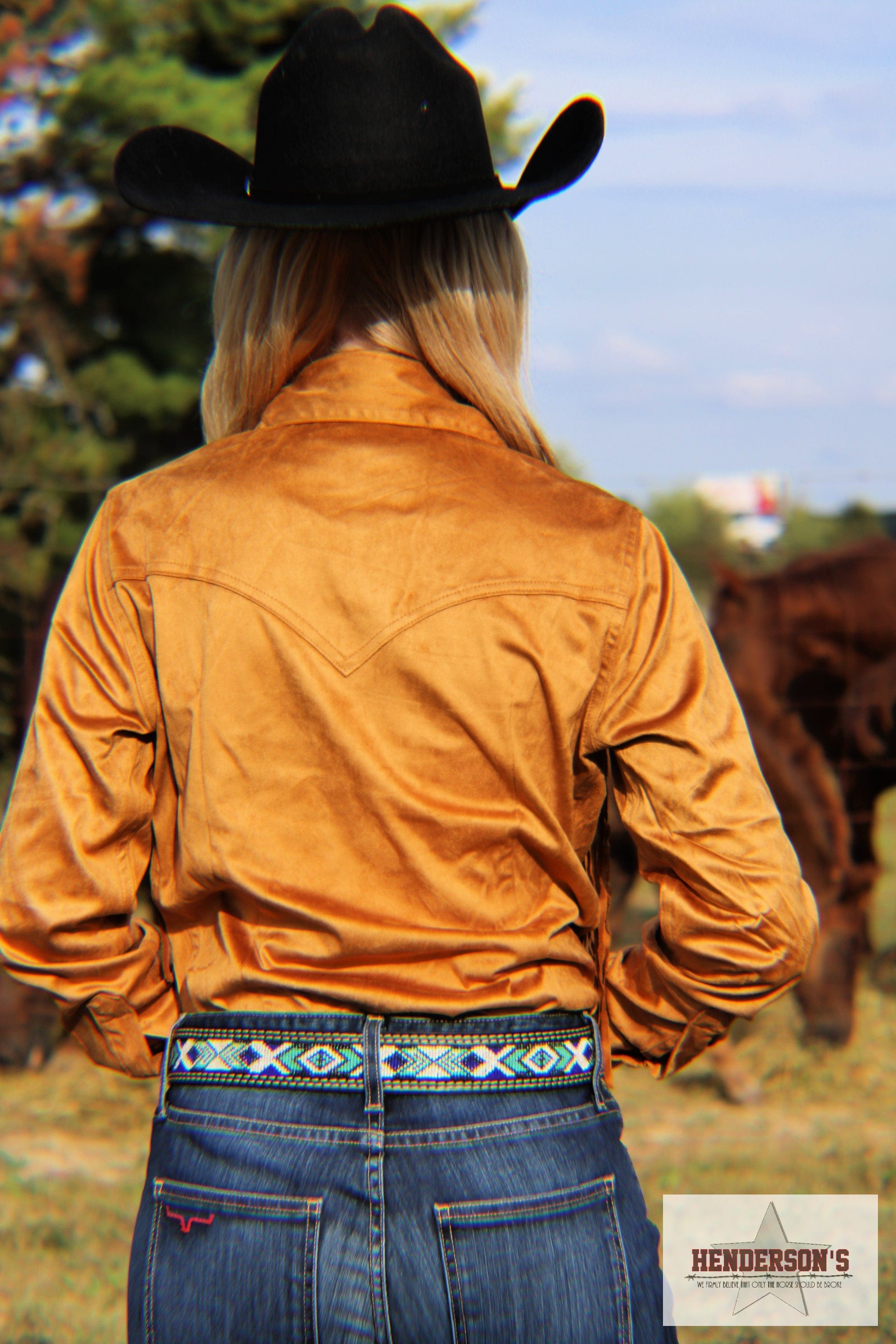 Lainey Wilson Fringe Shirt by Wrangler X - Henderson's Western Store