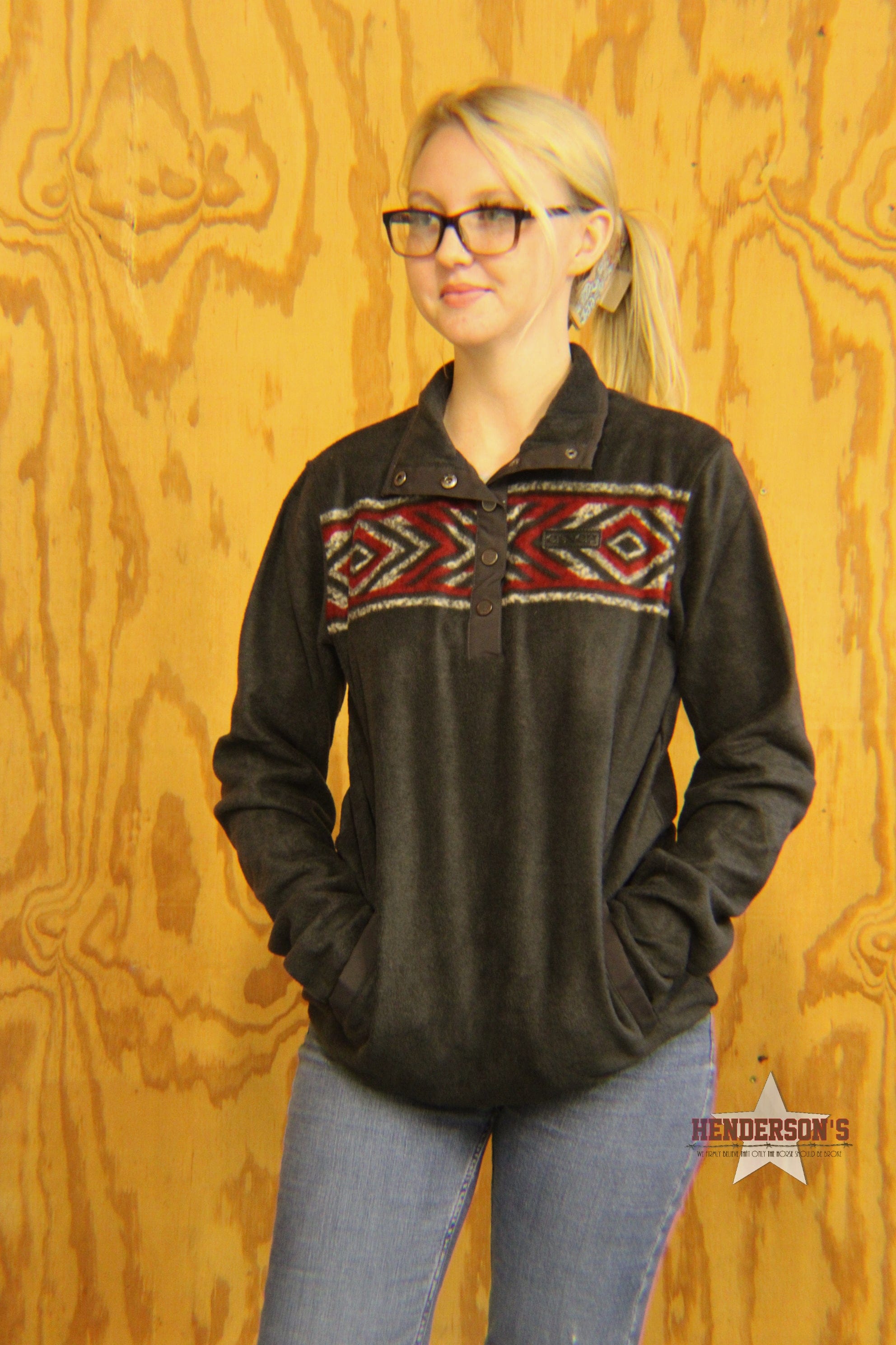 Ladies Polar Fleece by Cinch ~ Charcoal~ Only 2X-Large - Henderson's Western Store
