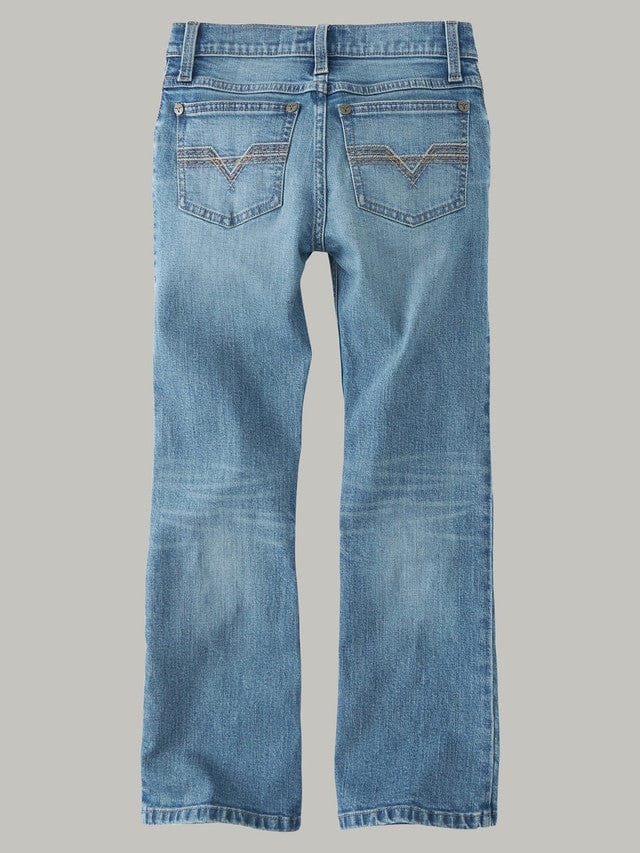 Boy's Wrangler 20X 42 Vintage Boot ~ Lt Wash - Henderson's Western Store