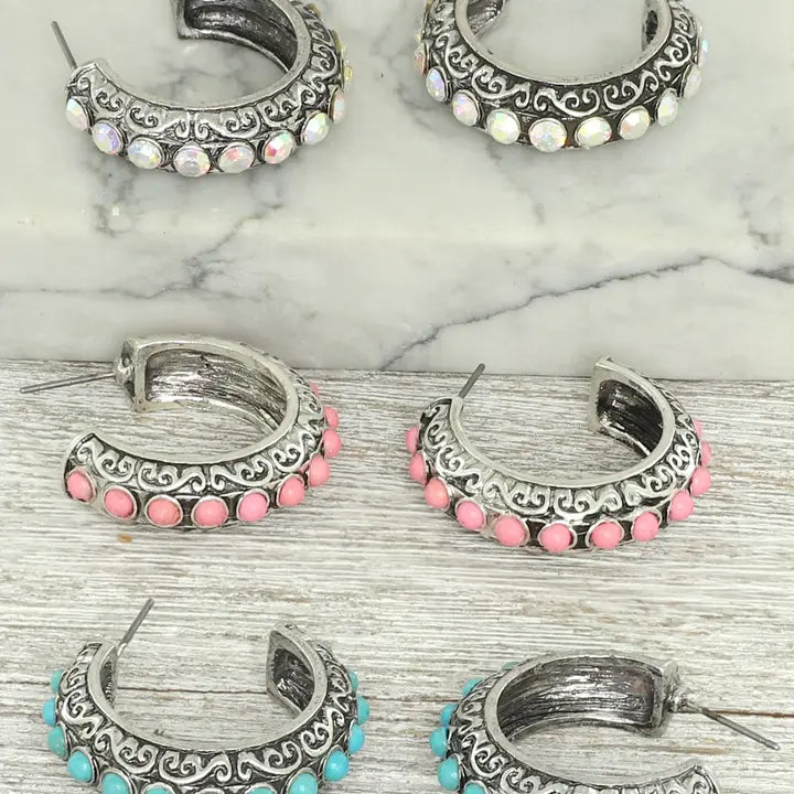 Elegant Western Filigree Hoop Earrings - Henderson's Western Store