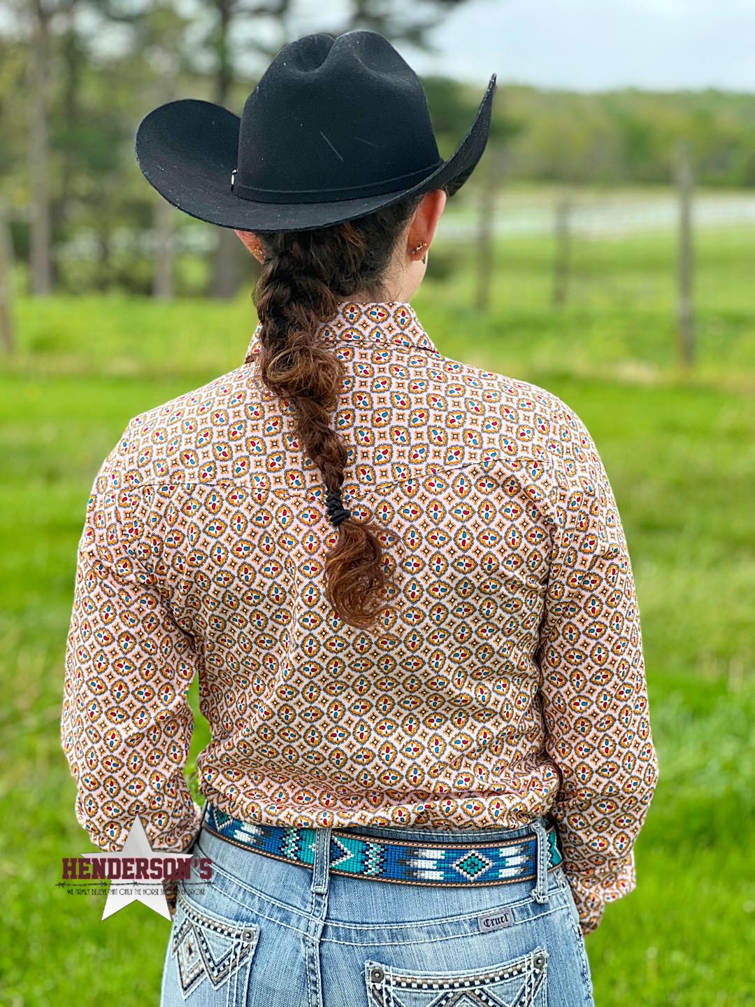 Ladies Cinch ~ Pink Print - Henderson's Western Store