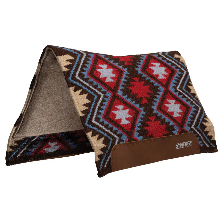 Synergy Flex Contoured Pad ~ Red/Brown - Henderson's Western Store