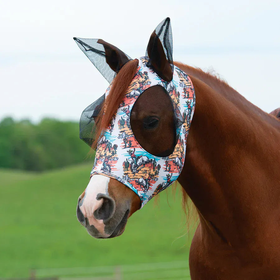 Synergy® Powered by Coolcore® Fly Mask ~ Bucking Bronc - Henderson's Western Store