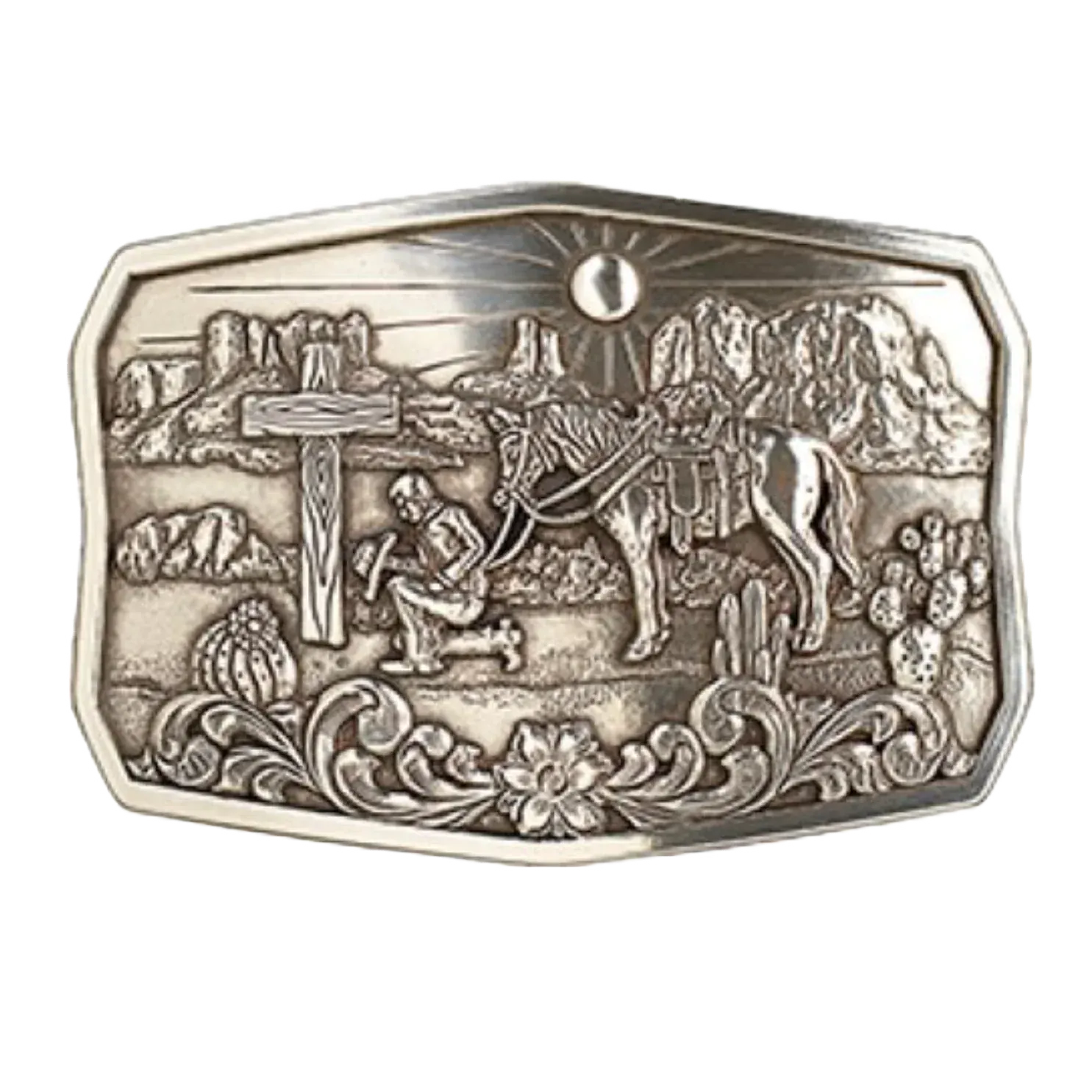M & F WESTERN Belt Buckle