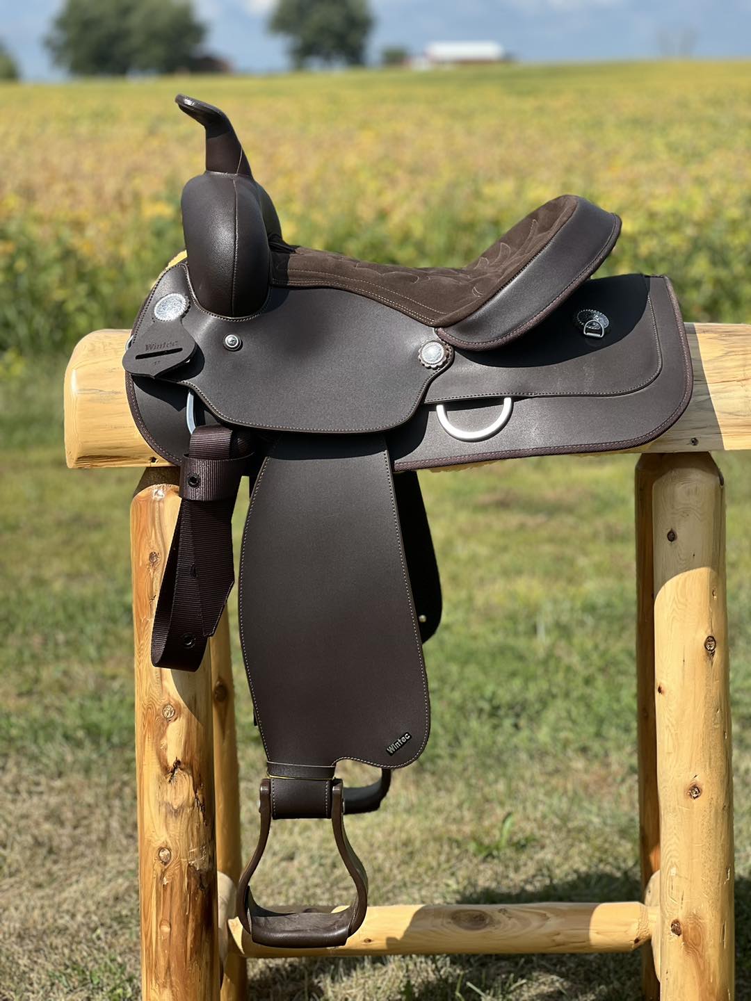 Wintec Western Synthetic Saddle ~ Brown 14" - Henderson's Western Store