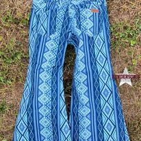 Girl's Aztec Button Flare by Rock & Roll ~ Blue - Henderson's Western Store