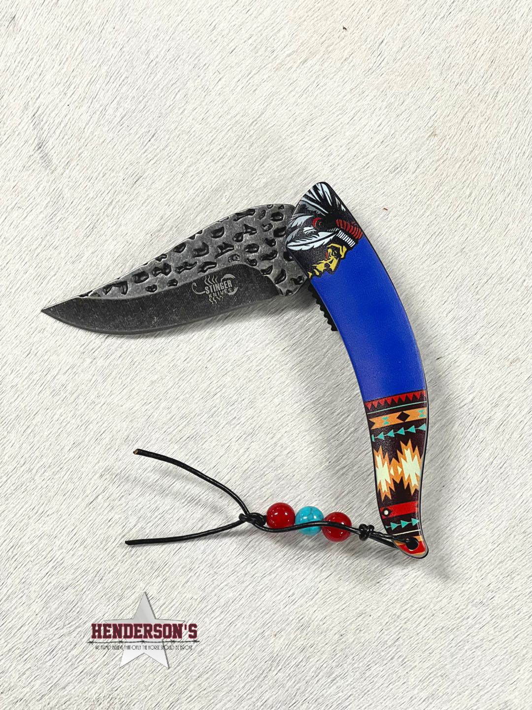 Aztec Pattern Knife - Henderson's Western Store