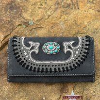 MW Cut Out Wallet ~ Black - Henderson's Western Store
