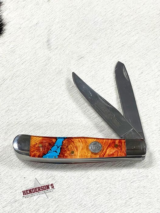 Whiskey Bent Knife ~ Trapper ~ Turquoise River - Henderson's Western Store