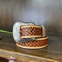 Youth Tan Bon Leather Belt - Henderson's Western Store