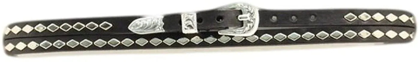 Diamond Stud Hatband ~ Black - Henderson's Western Store