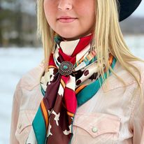 Conroe Cowprint Wild Rag - Henderson's Western Store
