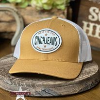 Cinch Ball Cap ~ Gold & White - Henderson's Western Store