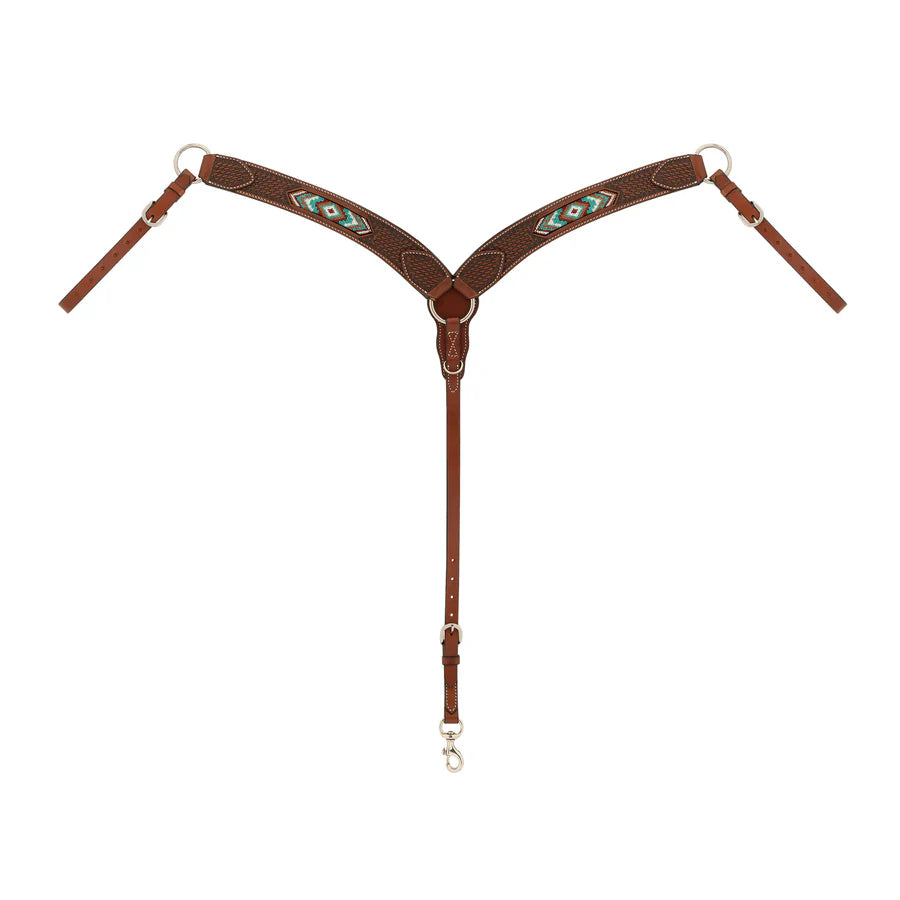 Beaded Contoured Breast Collar by Weaver - Henderson's Western Store