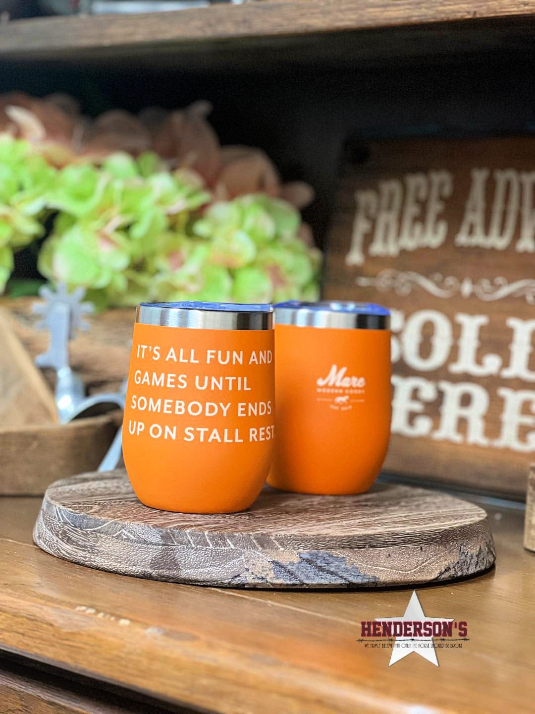 Stall Rest Wine Tumbler - Henderson's Western Store