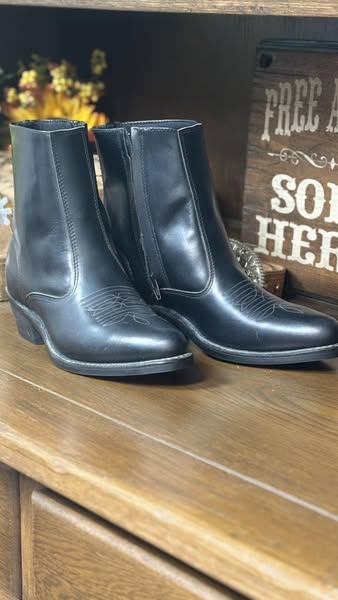 Men's Black zipper Ankle Boot by Laredo - Henderson's Western Store