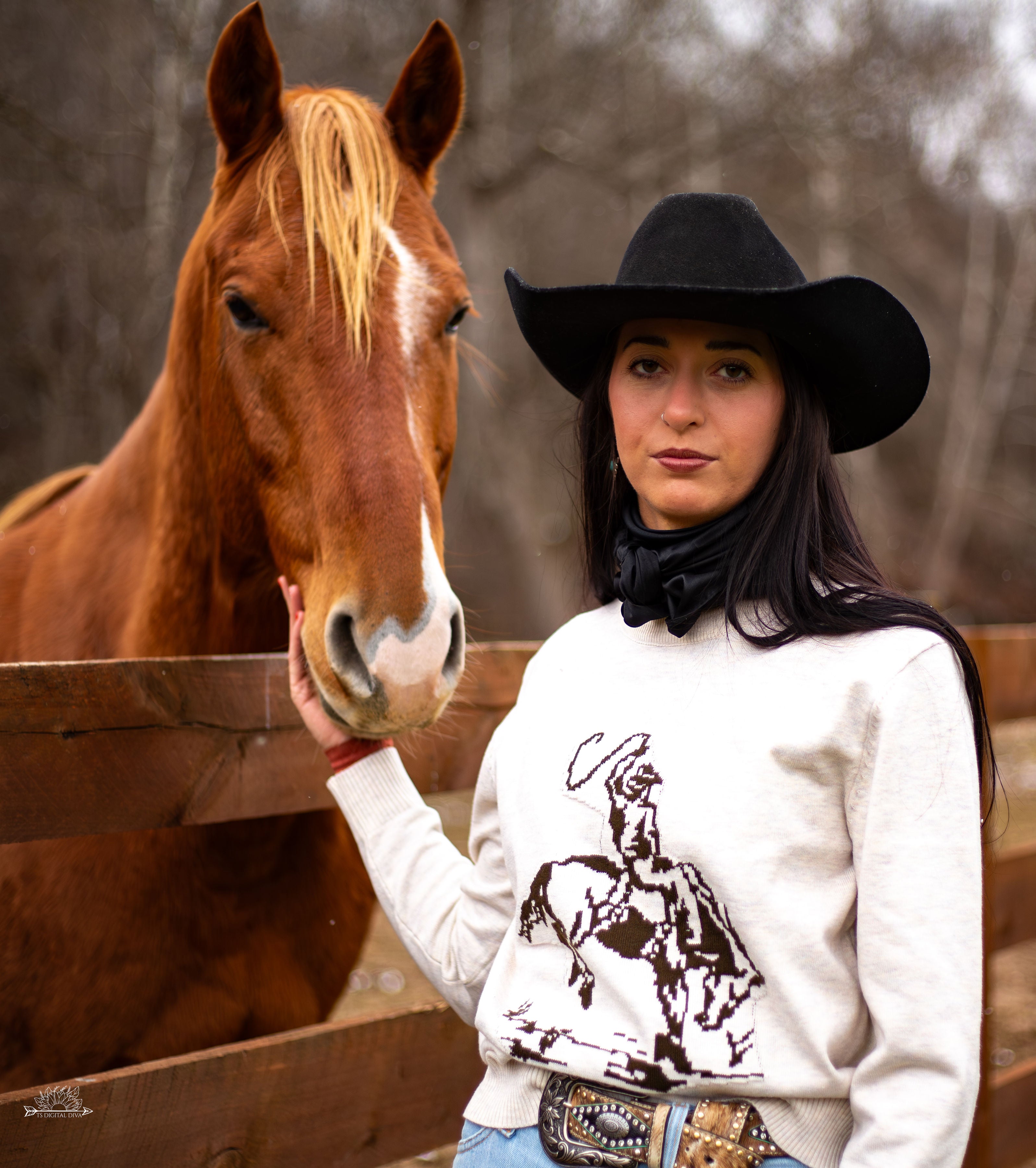 Western Cowboy Knit Sweater - Henderson's Western Store
