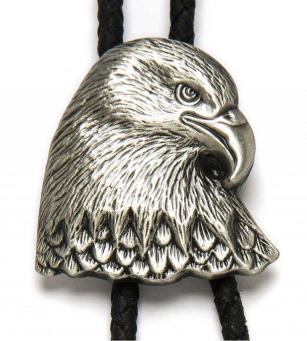 Bolo Tie ~ Eagle Head - Henderson's Western Store