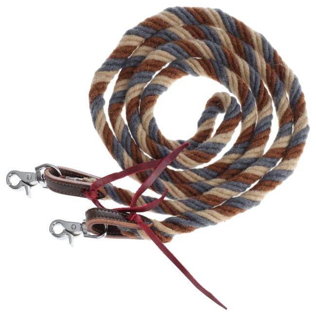 Denim Mohair Contest Reins - Henderson's Western Store