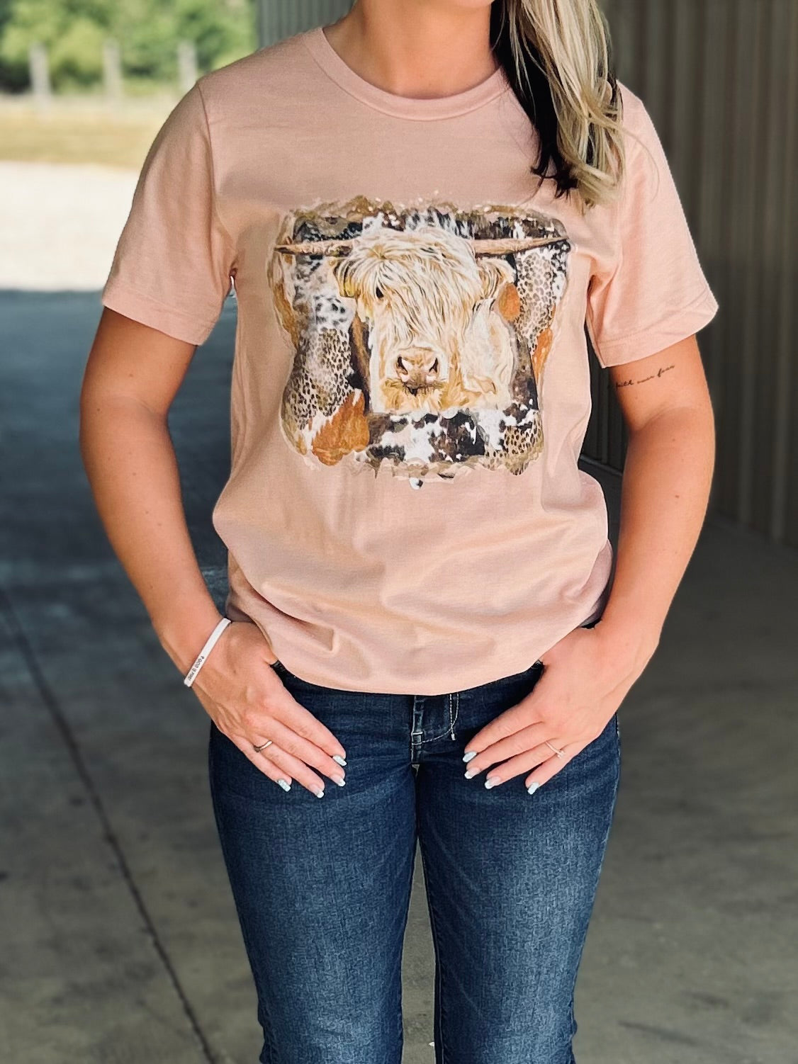 Western Highland Cow Tee - Henderson's Western Store