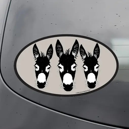 Western Sticker ~ Donkeys - Henderson's Western Store