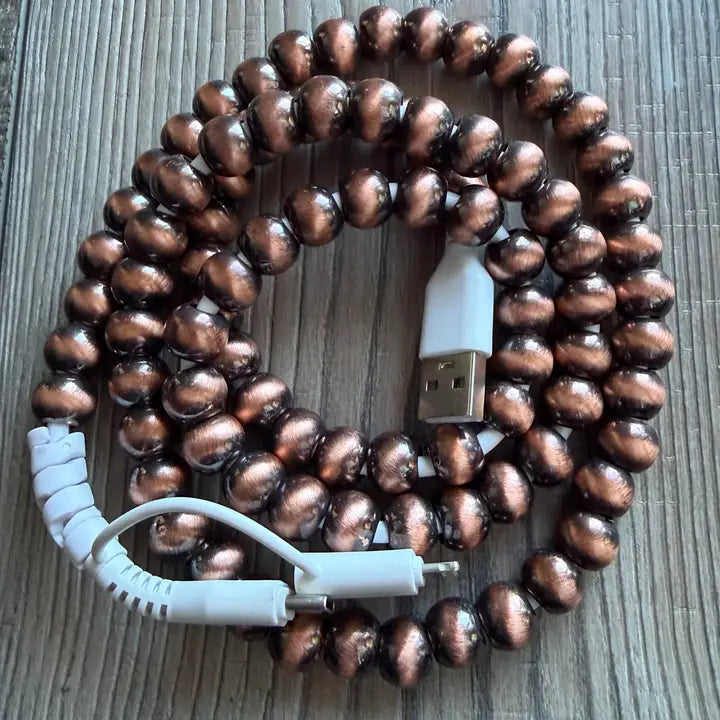 Copper Beaded Phone Charger - Henderson's Western Store